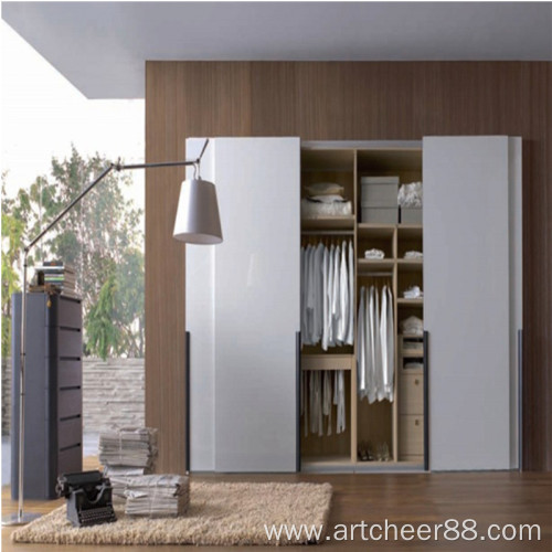 wardrobe cabinet with aluminium sliding doors